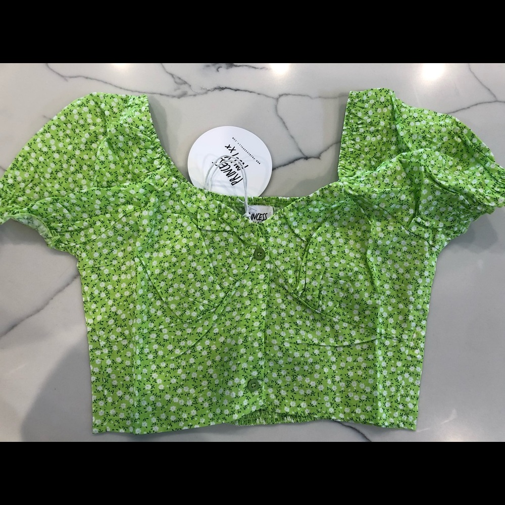 Princess Polly Green Laguna Top